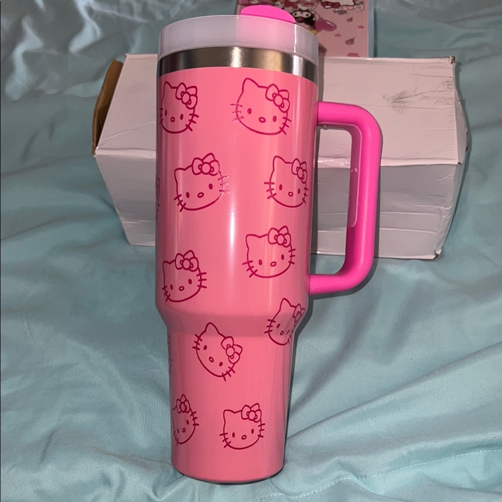 Hello Kitty Pink Stainless Steel Travel Mug
